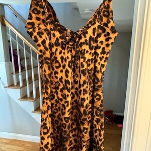 Sexy leopard print dress